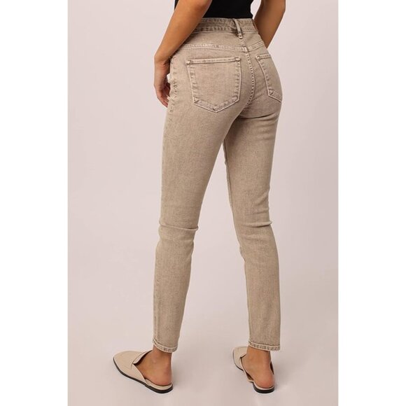 DEAR JOHN Women's High Rise Gisele Skinny Leg Jeans in Biscotti - Sz 28* - Picture 4 of 9